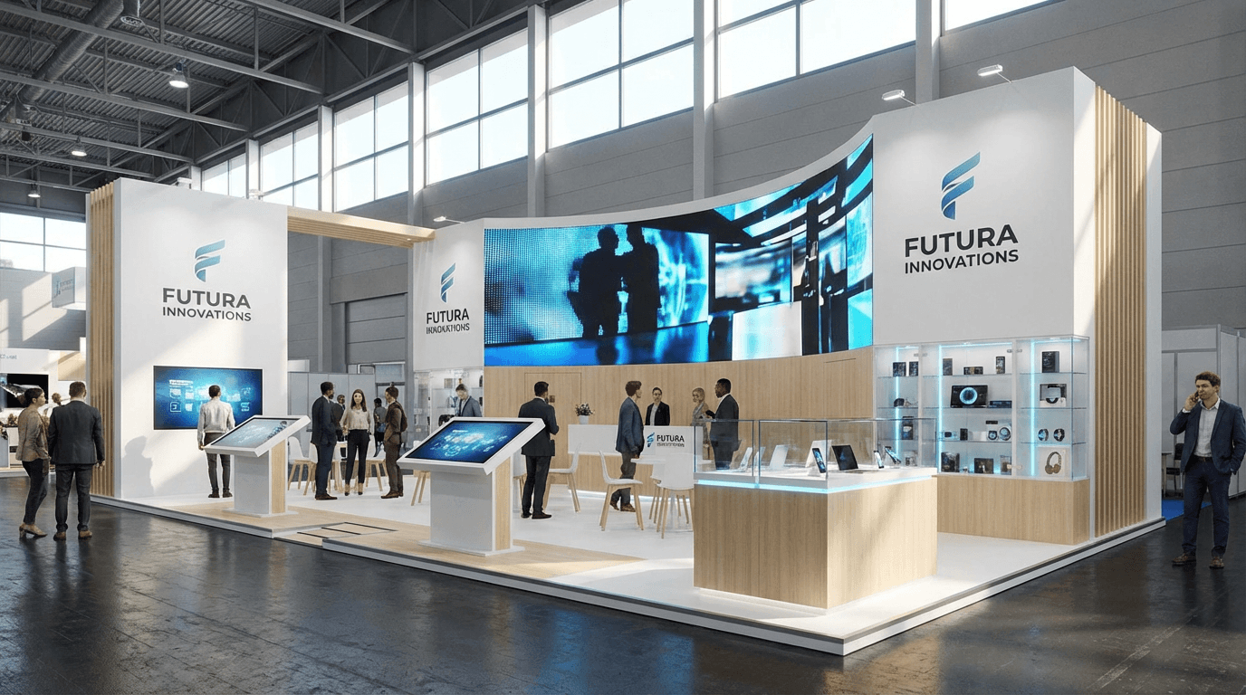 Guide: design an exhibition booth and visualize it with AI